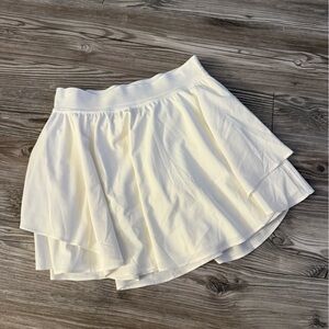 Lululemon White Tennis Skirt